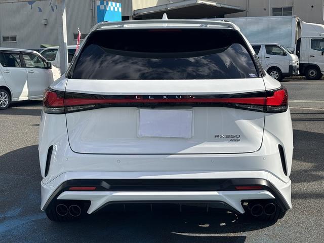 RX RX350 Fスポーツ TRDエアロ/マフラ-/Rスポイラ- パノラマルーフ 黒ルーフレ-ル オレンジキャリパ- Dインナ-ミラ- LEDライト 白/黒コンビスポ-ツシ-ト 後席電動格納シート プリクラッシュ BSM HUD(7枚目)