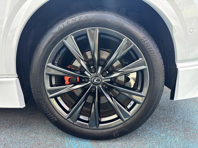 RX RX350 Fスポーツ TRDエアロ/マフラ-/Rスポイラ- パノラマルーフ 黒ルーフレ-ル オレンジキャリパ- Dインナ-ミラ- LEDライト 白/黒コンビスポ-ツシ-ト 後席電動格納シート プリクラッシュ BSM HUD(55枚目)