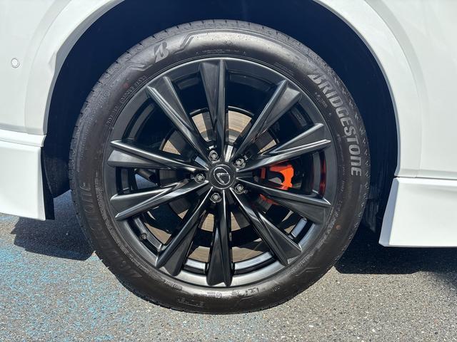 RX RX350 Fスポーツ TRDエアロ/マフラ-/Rスポイラ- パノラマルーフ 黒ルーフレ-ル オレンジキャリパ- Dインナ-ミラ- LEDライト 白/黒コンビスポ-ツシ-ト 後席電動格納シート プリクラッシュ BSM HUD(56枚目)