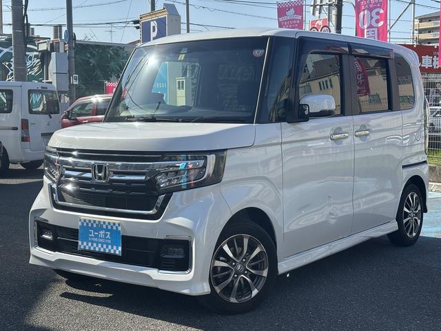 Ｎ－ＢＯＸカスタム Ｌ　ギャザーズメモリーナビＴＶ　Ｒカメラ　Ｐセンサー　レーダーブレーキ　ＡＣＣ　レーンキープアシスト　車線逸脱警報　Ｐスライド　シートヒーター　Ｒ席サンシェード／シートバックテーブル　ＬＥＤＨライト（10枚目）
