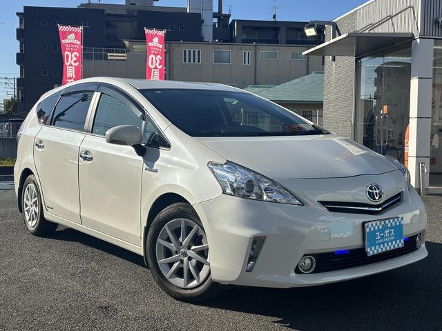 プリウスアルファ Ｓ　外８インチＨＤＤナビＴＶ　Ｒカメラ　ＨＩＤ　ＥＴＣ　プッシュスタート　スマートキー２ケ（4枚目）