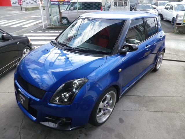 スイフト スポーツ 5速・RECARO・TEIN車高調EDFC付・タコ足マフラー・ZERO1000チャンバー・外ECU・ディスプレイオーディオDTV・DVD・BT・ETC・カーボンエアロミラーメッシュグリル・スマートキー(2枚目)