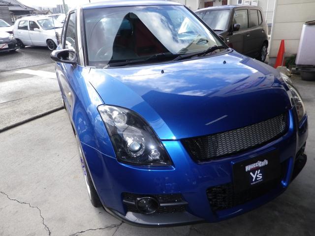 スイフト スポーツ 5速・RECARO・TEIN車高調EDFC付・タコ足マフラー・ZERO1000チャンバー・外ECU・ディスプレイオーディオDTV・DVD・BT・ETC・カーボンエアロミラーメッシュグリル・スマートキー(3枚目)