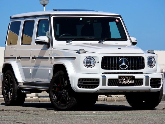 Gクラス G63 AMGレザーエクスクルーシブパッケージ Gmanufakturプログラム 後期用オリパスホワイト ディーラー車 ダイナミックシート マッサージ 21インチマットホイール(9枚目)