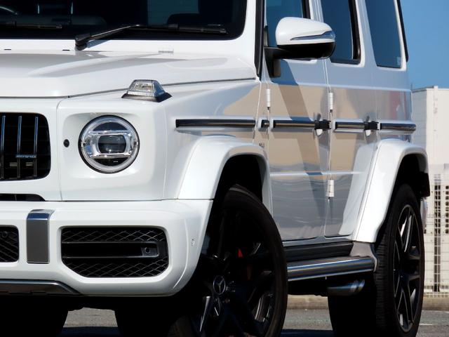 Gクラス G63 AMGレザーエクスクルーシブパッケージ Gmanufakturプログラム 後期用オリパスホワイト ディーラー車 ダイナミックシート マッサージ 21インチマットホイール(14枚目)