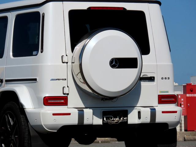 Gクラス G63 AMGレザーエクスクルーシブパッケージ Gmanufakturプログラム 後期用オリパスホワイト ディーラー車 ダイナミックシート マッサージ 21インチマットホイール(17枚目)