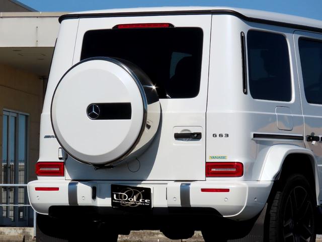 Gクラス G63 AMGレザーエクスクルーシブパッケージ Gmanufakturプログラム 後期用オリパスホワイト ディーラー車 ダイナミックシート マッサージ 21インチマットホイール(18枚目)