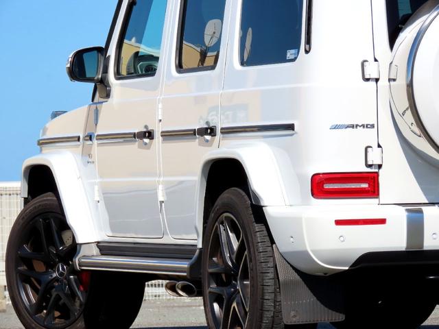 Gクラス G63 AMGレザーエクスクルーシブパッケージ Gmanufakturプログラム 後期用オリパスホワイト ディーラー車 ダイナミックシート マッサージ 21インチマットホイール(19枚目)