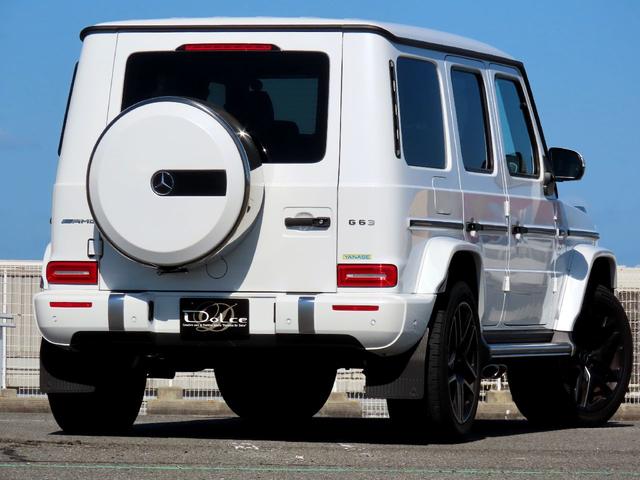 Gクラス G63 AMGレザーエクスクルーシブパッケージ Gmanufakturプログラム 後期用オリパスホワイト ディーラー車 ダイナミックシート マッサージ 21インチマットホイール(25枚目)