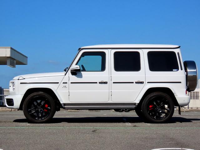 Gクラス G63 AMGレザーエクスクルーシブパッケージ Gmanufakturプログラム 後期用オリパスホワイト ディーラー車 ダイナミックシート マッサージ 21インチマットホイール(27枚目)