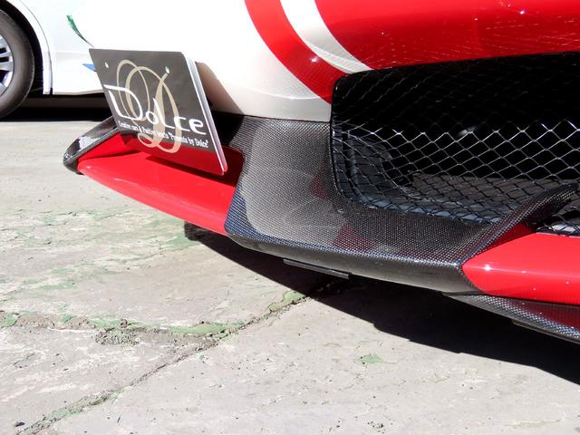 ４８８ピスタ ベースグレード　ユーザー買取車　右ハンドル　ディーラー車　ピロティステッカー　リフトアップ　ロールバー　鍛造アルミ　カーボンパーツ　スペーサー（20枚目）