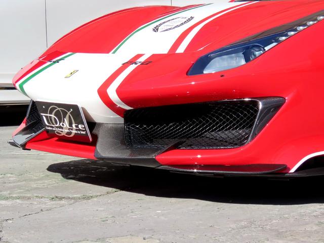 ４８８ピスタ ベースグレード　ユーザー買取車　右ハンドル　ディーラー車　ピロティステッカー　リフトアップ　ロールバー　鍛造アルミ　カーボンパーツ　スペーサー（22枚目）