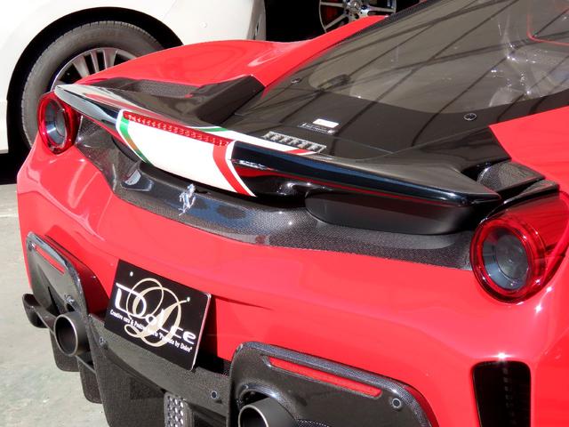 ４８８ピスタ ベースグレード　ユーザー買取車　右ハンドル　ディーラー車　ピロティステッカー　リフトアップ　ロールバー　鍛造アルミ　カーボンパーツ　スペーサー（27枚目）