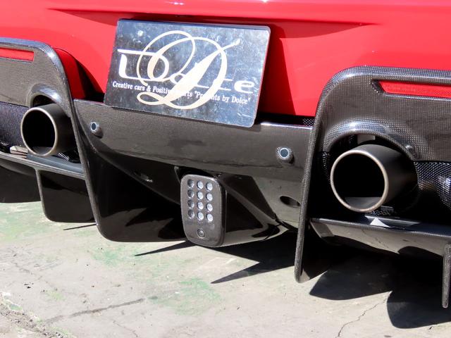 ４８８ピスタ ベースグレード　ユーザー買取車　右ハンドル　ディーラー車　ピロティステッカー　リフトアップ　ロールバー　鍛造アルミ　カーボンパーツ　スペーサー（30枚目）