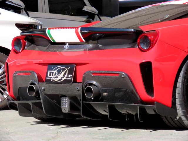 ４８８ピスタ ベースグレード　ユーザー買取車　右ハンドル　ディーラー車　ピロティステッカー　リフトアップ　ロールバー　鍛造アルミ　カーボンパーツ　スペーサー（33枚目）