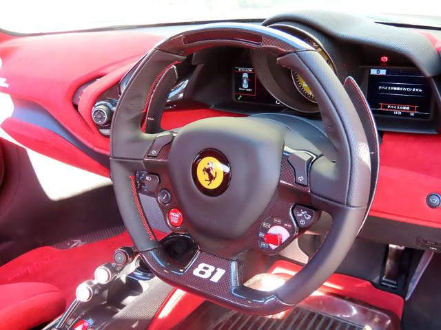 ４８８ピスタ ベースグレード　ユーザー買取車　右ハンドル　ディーラー車　ピロティステッカー　リフトアップ　ロールバー　鍛造アルミ　カーボンパーツ　スペーサー（53枚目）