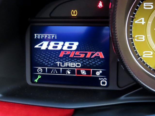 ４８８ピスタ ベースグレード　ユーザー買取車　右ハンドル　ディーラー車　ピロティステッカー　リフトアップ　ロールバー　鍛造アルミ　カーボンパーツ　スペーサー（67枚目）