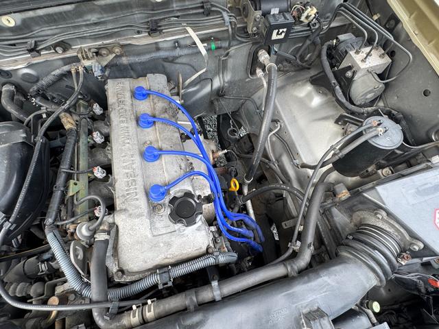 ダットサンピックアップ キングキャブ AX 色替車 社外オーバーフェンダー 15インチAW BFグッドリッチタイヤ ナビTVBluetooth MOMOステアリング コラムAT ETC キーレス タイミングチェーンエンジン NOx・PM適合(45枚目)