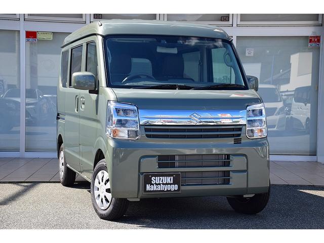 エブリイ ジョイン　新車未登録　バックカメラ付ディスプレーオーディオ　パートタイム４ＷＤ　ＤＣＢＳ　シートヒーター　ＬＥＤヘッドライト　オートライト　オーバーヘッドシェルフ　スマートキー＆プッシュスタート（2枚目）