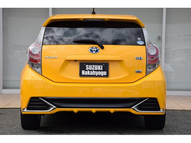 アクア G G’s ワンオーナー 純正ナビ バックカメラ フルセグTV G,z17インチアルミホイール ETC オートライト フォグランプ スマートキー&プッシュスタート(9枚目)