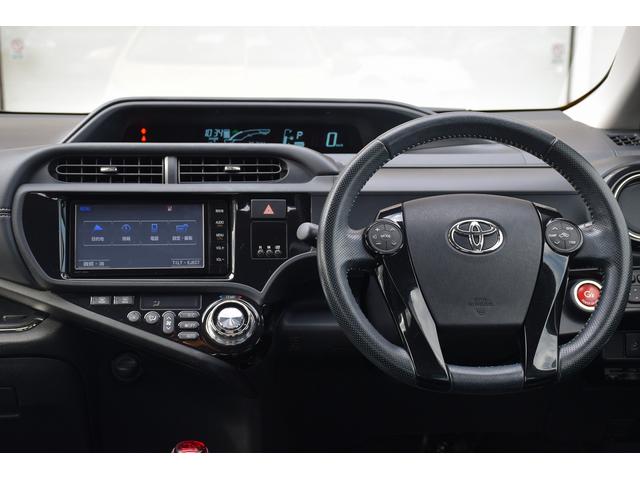 アクア G G’s ワンオーナー 純正ナビ バックカメラ フルセグTV G,z17インチアルミホイール ETC オートライト フォグランプ スマートキー&プッシュスタート(13枚目)