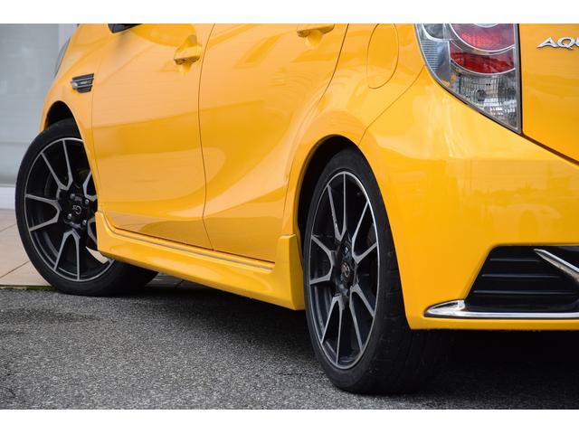 アクア G G’s ワンオーナー 純正ナビ バックカメラ フルセグTV G,z17インチアルミホイール ETC オートライト フォグランプ スマートキー&プッシュスタート(38枚目)