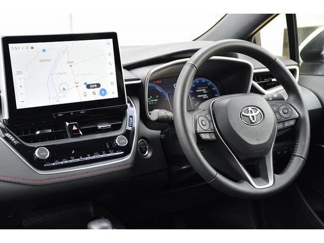 カローラスポーツ ハイブリッドG Z メーカーナビ パノラミックビューモニター ドライブレコーダー ETC2.0 電動パーキング シートヒーター レーダークルーズ LEDヘッドライト オートライト トヨタセーフティーセンス 18インチAW(14枚目)