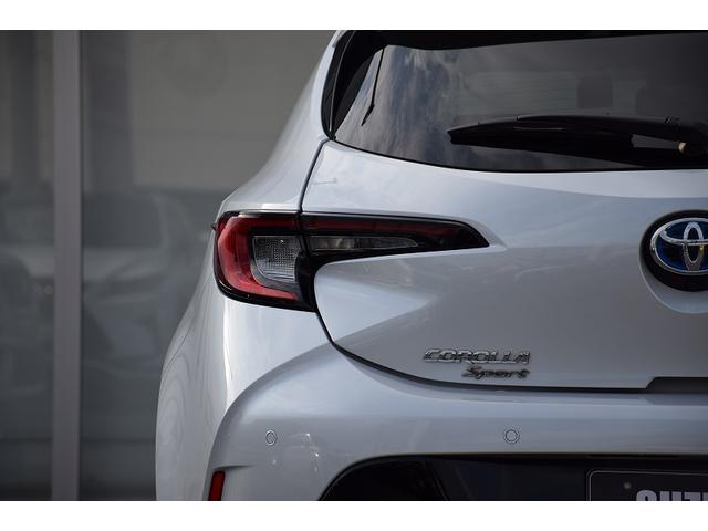 カローラスポーツ ハイブリッドG Z メーカーナビ パノラミックビューモニター ドライブレコーダー ETC2.0 電動パーキング シートヒーター レーダークルーズ LEDヘッドライト オートライト トヨタセーフティーセンス 18インチAW(34枚目)