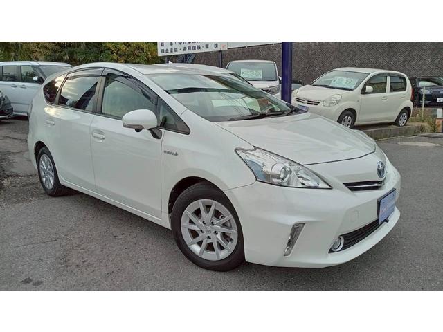 プリウスアルファ Ｓ　純正８型ＳＤ地デジナビ　Ｂｌｕｅｔｏｏｔｈ　全方位カメラ　バックカメラ　ＥＴＣ　ドライブレコーダー　ＦＯＧランプ　スマートキーｘ２　プッシュスタート（3枚目）