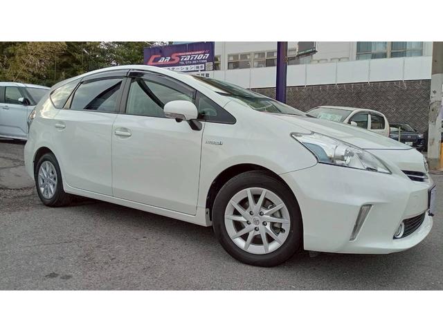 プリウスアルファ Ｓ　純正８型ＳＤ地デジナビ　Ｂｌｕｅｔｏｏｔｈ　全方位カメラ　バックカメラ　ＥＴＣ　ドライブレコーダー　ＦＯＧランプ　スマートキーｘ２　プッシュスタート（4枚目）