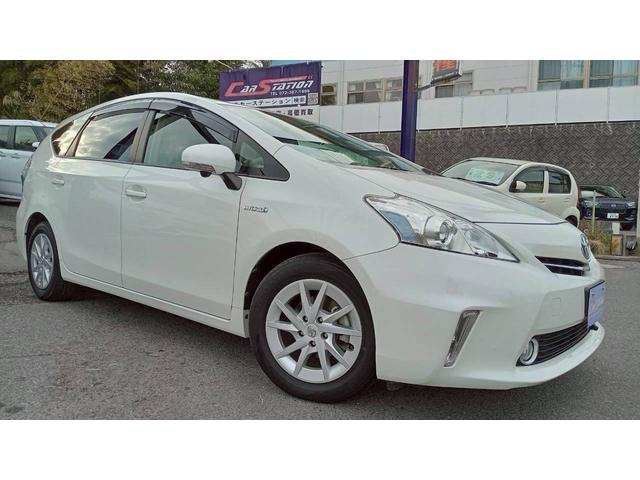 プリウスアルファ Ｓ　純正８型ＳＤ地デジナビ　Ｂｌｕｅｔｏｏｔｈ　全方位カメラ　バックカメラ　ＥＴＣ　ドライブレコーダー　ＦＯＧランプ　スマートキーｘ２　プッシュスタート（5枚目）