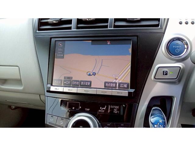プリウスアルファ Ｓ　純正８型ＳＤ地デジナビ　Ｂｌｕｅｔｏｏｔｈ　全方位カメラ　バックカメラ　ＥＴＣ　ドライブレコーダー　ＦＯＧランプ　スマートキーｘ２　プッシュスタート（22枚目）
