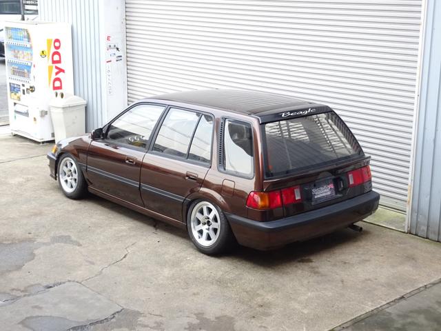 シビックシャトル ビーグル　Ｂ１６ＢタイプＲエンジン＋ミッション換装★ＥＦ９フロントバンパー★フロントストラット床上げ加工★ＫＴＳ車高調★ワンオフマフラー★ＵＳコーナーレンズ・テールレンズ・ドアモール★ミドルゲートスポイラー★（7枚目）