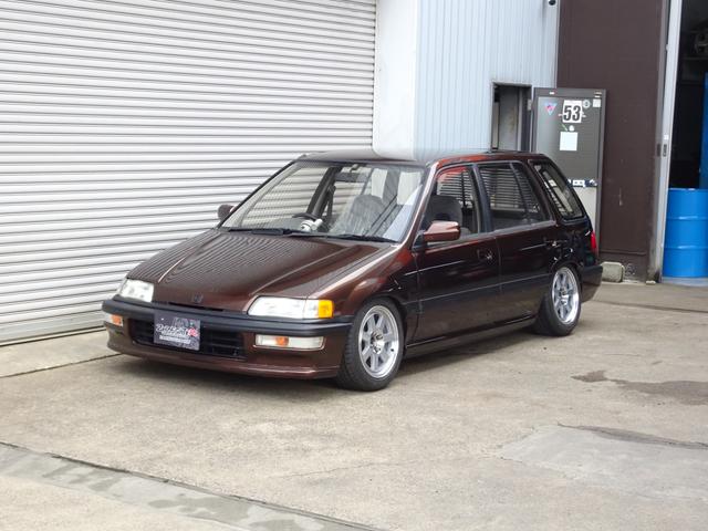 シビックシャトル ビーグル　Ｂ１６ＢタイプＲエンジン＋ミッション換装★ＥＦ９フロントバンパー★フロントストラット床上げ加工★ＫＴＳ車高調★ワンオフマフラー★ＵＳコーナーレンズ・テールレンズ・ドアモール★ミドルゲートスポイラー★（19枚目）