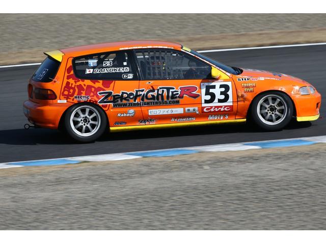 シビック ＳｉＲ　鈴鹿クラブマンレース★もてぎチャンピオンカップレース元５３号車★２０２１年鈴鹿クラブマンシリーズチャンピオン★ＪＡＦ戦Ｎ１規定★ボディフルスポット溶接★無限貫通改ロールバー★ゼロファイターＮ１車高調（6枚目）