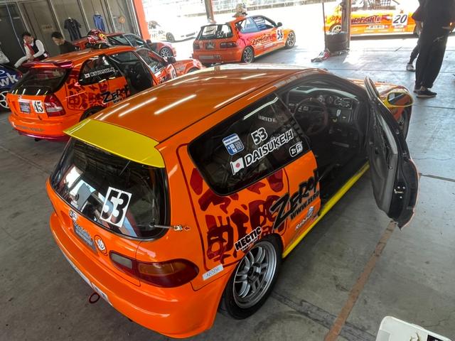 シビック ＳｉＲ　鈴鹿クラブマンレース★もてぎチャンピオンカップレース元５３号車★２０２１年鈴鹿クラブマンシリーズチャンピオン★ＪＡＦ戦Ｎ１規定★ボディフルスポット溶接★無限貫通改ロールバー★ゼロファイターＮ１車高調（17枚目）