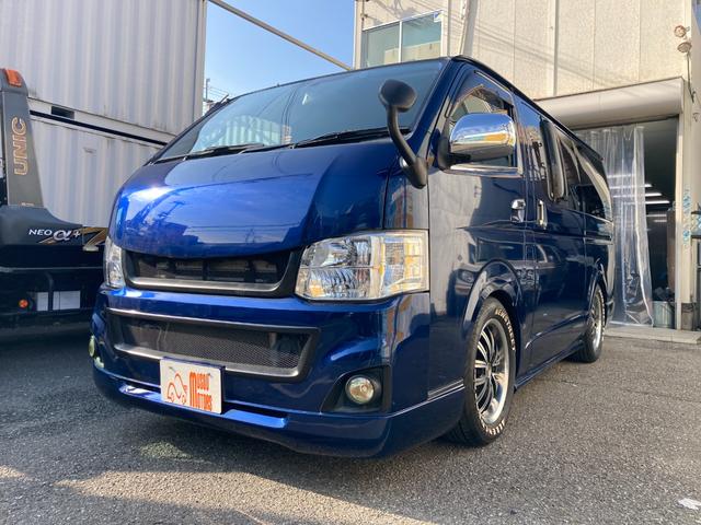 ハイエースバン 　走行距離無制限１年保証付　新品ナビ　ＴＶ　バックカメラ　新品前後ドライブレコーダー付デジタルインナーミラー　ＥＴＣ　ローダウン　社外１７インチアルミホイール（15枚目）