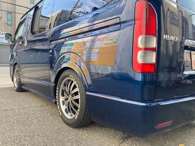 ハイエースバン 　走行距離無制限１年保証付　新品ナビ　ＴＶ　バックカメラ　新品前後ドライブレコーダー付デジタルインナーミラー　ＥＴＣ　ローダウン　社外１７インチアルミホイール（38枚目）