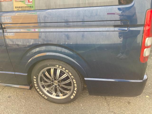 ハイエースバン 　走行距離無制限１年保証付　新品ナビ　ＴＶ　バックカメラ　新品前後ドライブレコーダー付デジタルインナーミラー　ＥＴＣ　ローダウン　社外１７インチアルミホイール（39枚目）