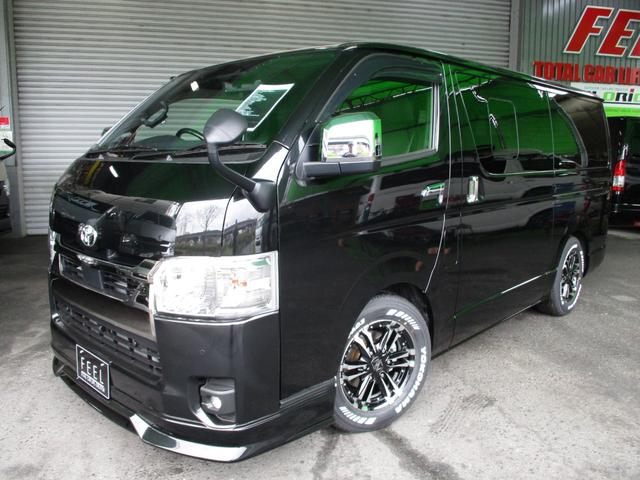 ハイエース S-GL 純正ボンネット ブラックマイカ ナロー 新車外し 8型