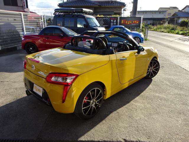 コペン ローブ ブラックインテリアパック/フルセグメモリーナビ/バケットシート/4輪ブレーキキャリパー/フルチタンマフラー/車高調/社外ECU/社外ラジエター/社外オイルクーラー/ロールケージ/オートルーフキット(12枚目)