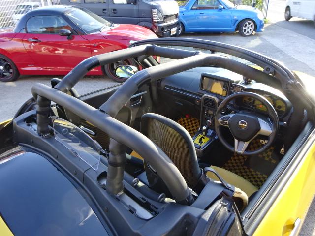 コペン ローブ ブラックインテリアパック/フルセグメモリーナビ/バケットシート/4輪ブレーキキャリパー/フルチタンマフラー/車高調/社外ECU/社外ラジエター/社外オイルクーラー/ロールケージ/オートルーフキット(24枚目)