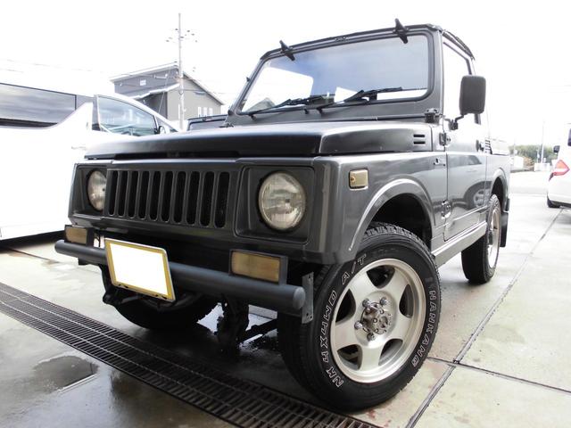 ジムニー ＦＫ　希少幌車！！ディスクブレーキ、フルトラ、メタルワークスナカミチタコ足、Ｊ’ｓワンオフ　ステンレス＆チタンチャンバーカヤバ減衰量調整式ショック、テールランプガード、クリアウィンカー（2枚目）