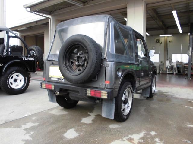 ジムニー ＦＫ　希少幌車！！ディスクブレーキ、フルトラ、メタルワークスナカミチタコ足、Ｊ’ｓワンオフ　ステンレス＆チタンチャンバーカヤバ減衰量調整式ショック、テールランプガード、クリアウィンカー（6枚目）