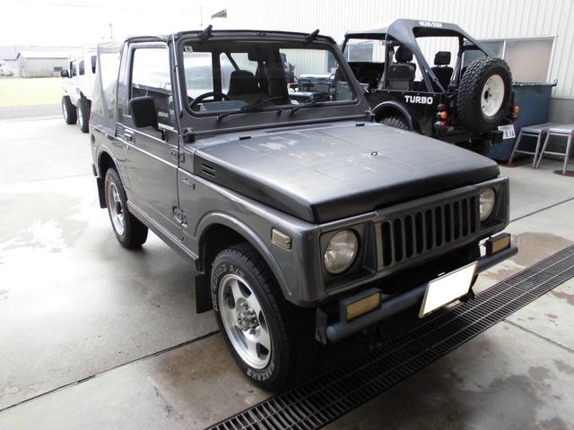 ジムニー ＦＫ　希少幌車！！ディスクブレーキ、フルトラ、メタルワークスナカミチタコ足、Ｊ’ｓワンオフ　ステンレス＆チタンチャンバーカヤバ減衰量調整式ショック、テールランプガード、クリアウィンカー（8枚目）