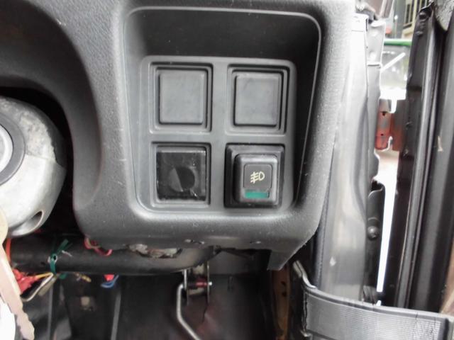 ジムニー ＦＫ　希少幌車！！ディスクブレーキ、フルトラ、メタルワークスナカミチタコ足、Ｊ’ｓワンオフ　ステンレス＆チタンチャンバーカヤバ減衰量調整式ショック、テールランプガード、クリアウィンカー（19枚目）