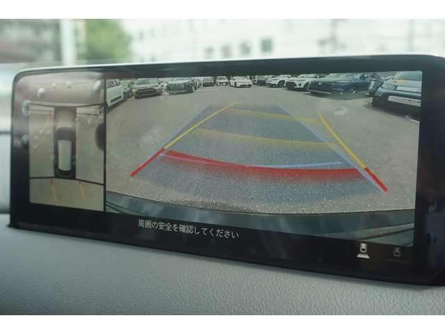 �p�m���~�b�N�r���[���j�^�[�@�ԗ����ォ�猩���悤�ȉf�����f�B�X�v���C�I�[�f�B�I��ʂɕ\���B�^�]�Ȃ���̖ڎ������ł͌��ɂ����A�ԗ����ӂ̏󋵂����A���^�C���ł�������m�F�ł��܂��B