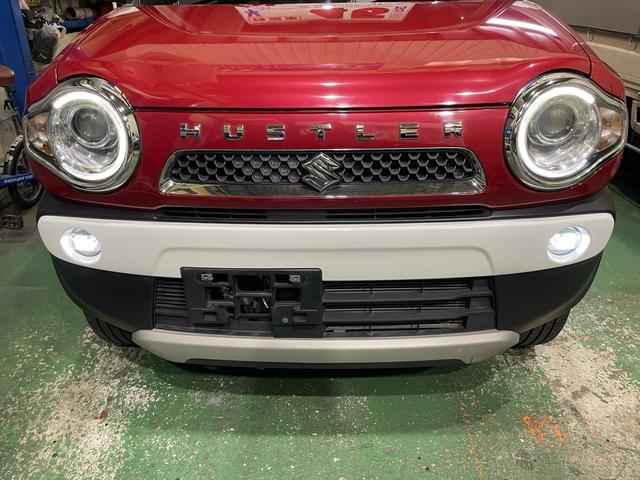 ハスラー Jスタイル ワンオーナー車 社外ナビ地デジ ETC 社外15AW 革調シートカバー プッシュスタート スマートキー キセノンヘッドライト フォグランプ レーダーブレーキサポート ステアリングリモコン オートライト(14枚目)