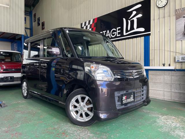 スペーシア Ｘリミテッド　純正ナビワンセグ　純正エアロ　両側パワースライド　シートヒーター　純正ＨＩＤヘッド　スマートキー　レーダーブレーキサポート　プッシュスタート　ステリモ　純正アルミ　オートライト　アイドリングストップ（2枚目）