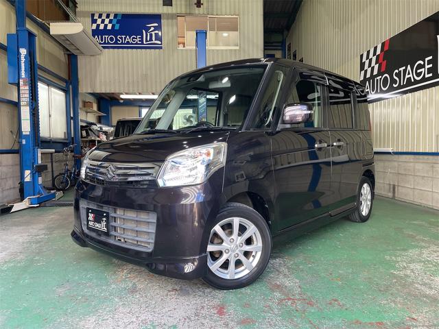 スペーシア Ｘリミテッド　純正ナビワンセグ　純正エアロ　両側パワースライド　シートヒーター　純正ＨＩＤヘッド　スマートキー　レーダーブレーキサポート　プッシュスタート　ステリモ　純正アルミ　オートライト　アイドリングストップ（3枚目）